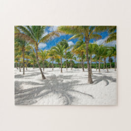 Palmen im Sand-Jigsaw-Puzzle Puzzle