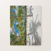Palmen im Sand-Jigsaw-Puzzle Puzzle (Vertikal)