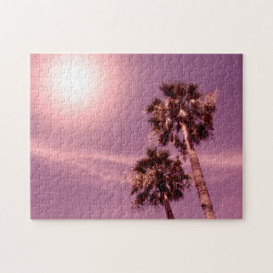 Palmen im Sonnenlicht Puzzle