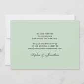 Palmen im Wasser Einfach tropisch Save The Date (Rückseite)