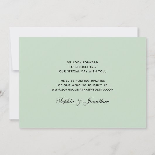 Palmen im Wasser Einfach tropisch Save The Date (Rückseite)