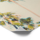 Palmen im Wind-Foto Poster (Ecke)