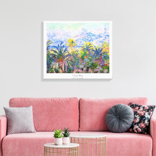 Palmen in Bordighera Claude Monet Leinwanddruck (Insitu (Wohnzimmer))