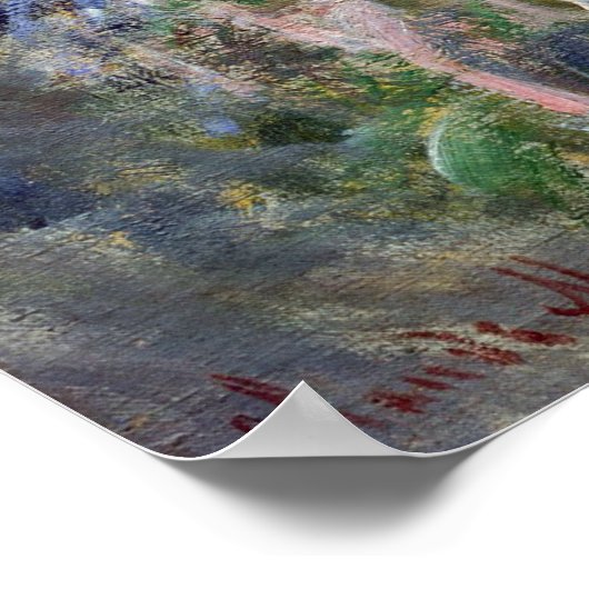 Palmen in Bordighera - Claude Monet Poster (Ecke)