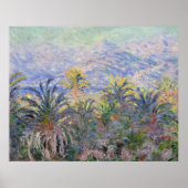 Palmen in Bordighera - Claude Monet Poster (Vorne)