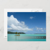 Palmen in der Lagune von Bora Bar Postcard Postkarte (Vorne/Hinten)