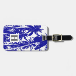 Palmen in einem posterisierten Design Gepäckanhänger
