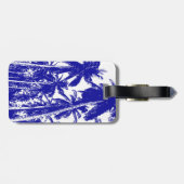 Palmen in einem posterisierten Design Gepäckanhänger (Rückseite horizontal)