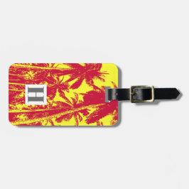 Palmen in einem posterisierten Design Gepäckanhänger