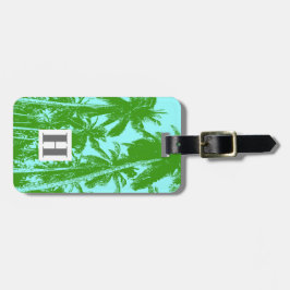 Palmen in einem posterisierten Design Gepäckanhänger