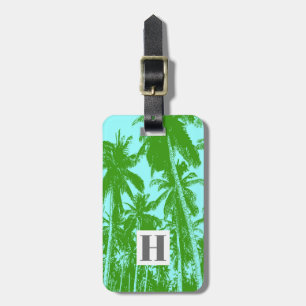 Palmen in einem posterisierten Design Gepäckanhänger