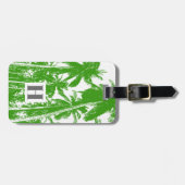 Palmen in einem posterisierten Design Gepäckanhänger (Vorderseite horizontal)