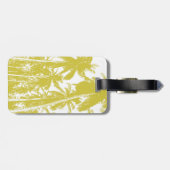 Palmen in einem posterisierten Design Gepäckanhänger (Rückseite horizontal)
