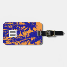 Palmen in einem posterisierten Design Gepäckanhänger