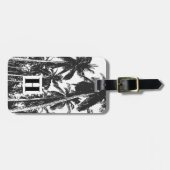 Palmen in einem posterisierten Design Gepäckanhänger (Vorderseite horizontal)