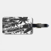 Palmen in einem posterisierten Design Gepäckanhänger (Rückseite horizontal)