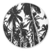 Palmen in einem posterisierten Design Keramikknauf (Vorderseite)