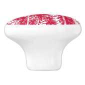 Palmen in einem posterisierten Design Keramikknauf (Seitenansicht)