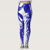 Palmen in einem posterisierten Design Leggings (Vorderseite)
