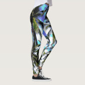 Palmen in einem posterisierten Design Leggings (Rechts)