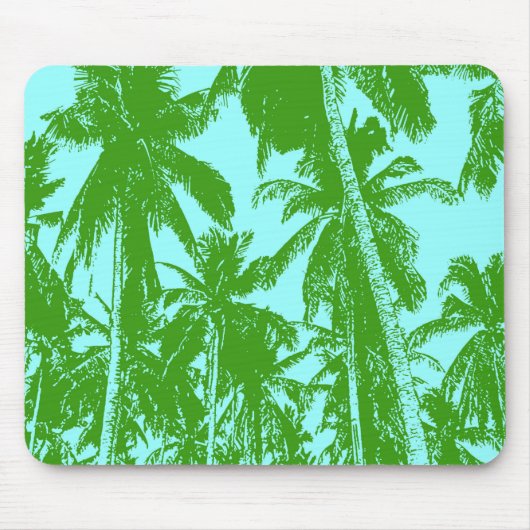 Palmen in einem posterisierten Design Mousepad (Vorne)