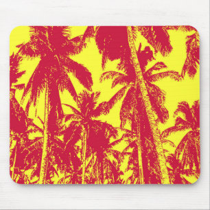 Palmen in einem posterisierten Design Mousepad