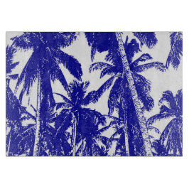 Palmen in einem posterisierten Design Schneidebrett