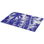 Palmen in einem posterisierten Design Schneidebrett (Ecke)