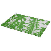 Palmen in einem posterisierten Design Schneidebrett (Ecke)