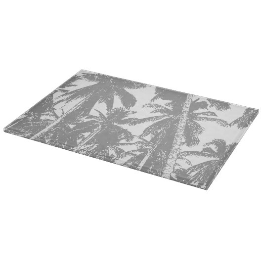 Palmen in einem posterisierten Design Schneidebrett (Ecke)