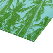 Palmen in einem posterisierten Design Schneidebrett (Ecke)