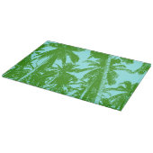 Palmen in einem posterisierten Design Schneidebrett (Ecke)