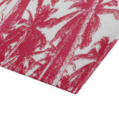 Palmen in einem posterisierten Design Schneidebrett (Ecke)