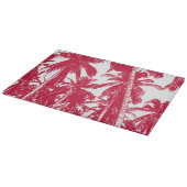 Palmen in einem posterisierten Design Schneidebrett (Ecke)