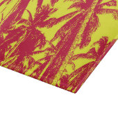 Palmen in einem posterisierten Design Schneidebrett (Ecke)