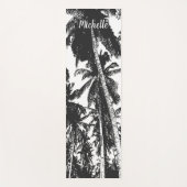 Palmen in einem posterisierten Design Yogamatte (Vorderseite)