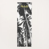 Palmen in einem posterisierten Design Yogamatte (Rückseite)