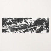 Palmen in einem posterisierten Design Yogamatte (Vorderseite (Horizontal))
