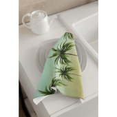 Palmen in einer Reihe, Strandleben Geschirrtuch