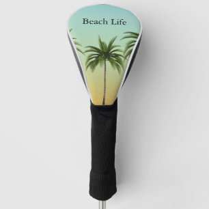Palmen in einer Reihe, Strandleben Golf Headcover