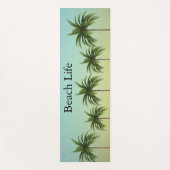 Palmen in einer Reihe, Strandleben Yogamatte (Vorderseite)