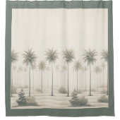 Palmen in Miami Duschvorhang (Vorderseite)