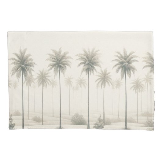 Palmen in Miami "Just Another Day in Paradise" Kissenbezug (Vorderseite-Links)