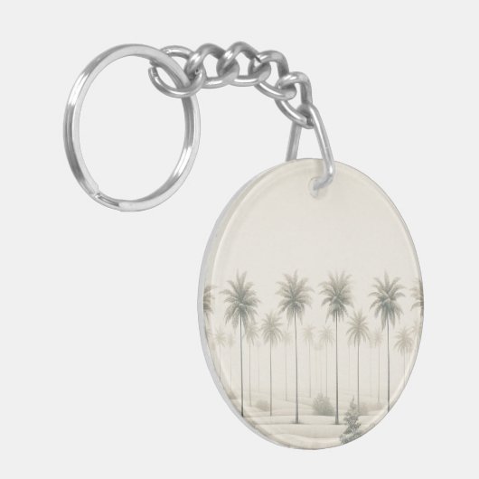 Palmen in Miami "Just Another Day in Paradise" Schlüsselanhänger (Vorderseite links)