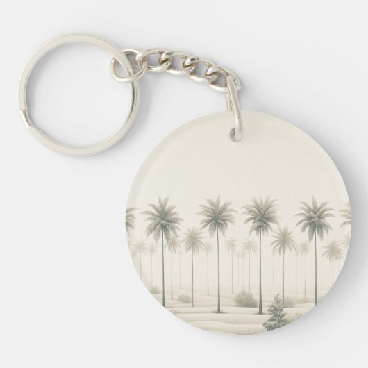 Palmen in Miami "Just Another Day in Paradise" Schlüsselanhänger (Vorderseite)
