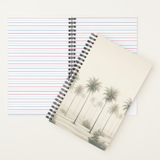 Palmen in Miami Notizblock (Innen)