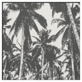 Palmen in Schwarz-Weiß-Silhouette Stoff (Muster)