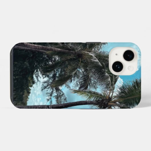 Palmen iPhone Hülle (Rückseite (Horizontal))