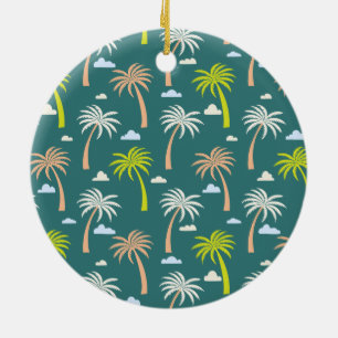 Palmen Keramik Ornament