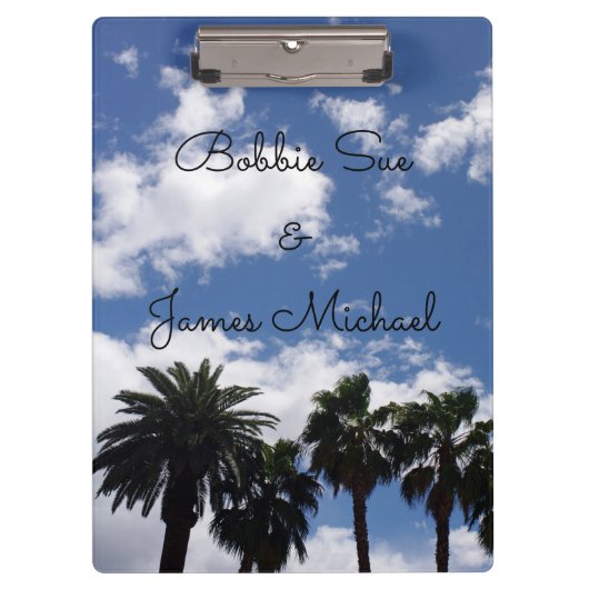 Palmen Klemmbrett (Vorderseite)